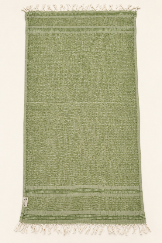 Sage Green 100% Linen Turkish Peshtemal