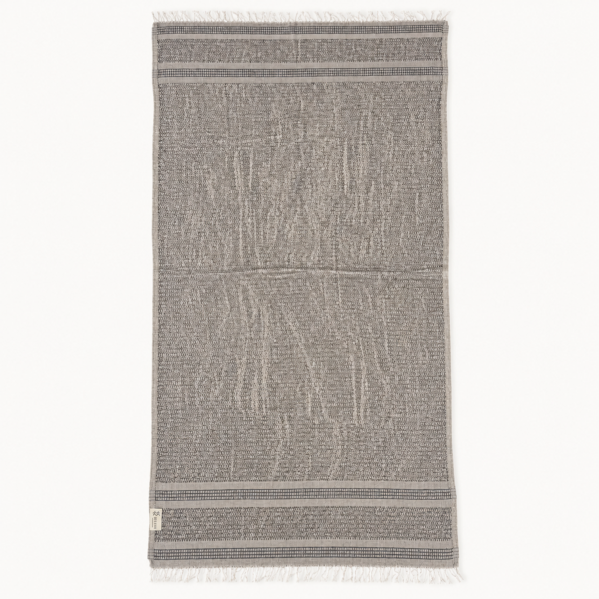 Gray Linen Turkish Peshtemal