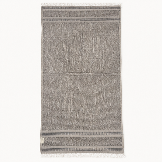 Gray Linen Turkish Peshtemal