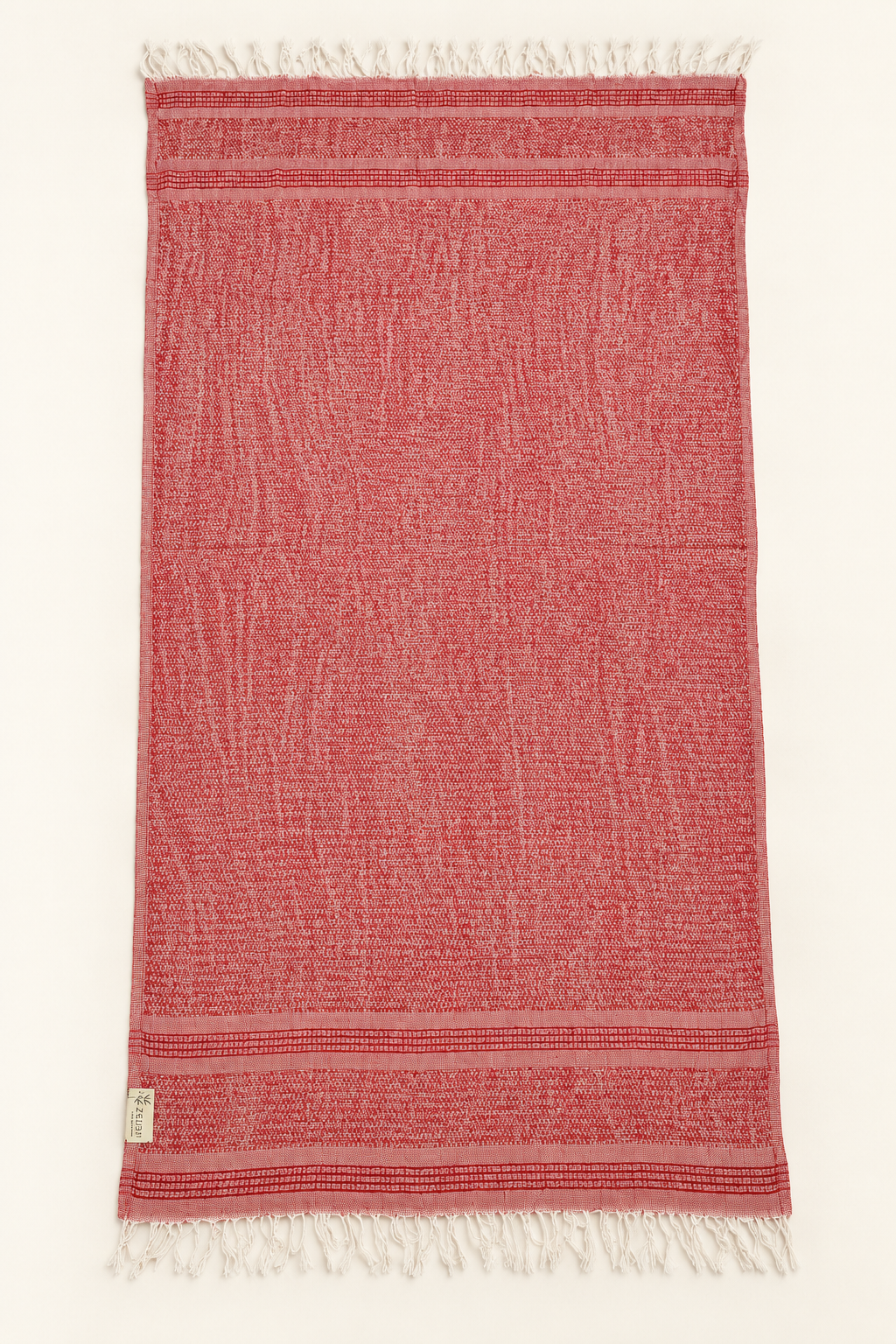 Brick Red 100% Linen Turkish Peshtemal