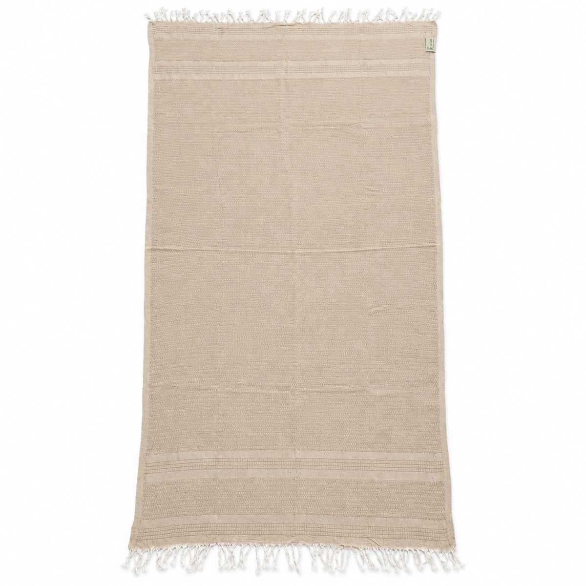 Natural Beige 100%Linen Turkısh Peshtemal
