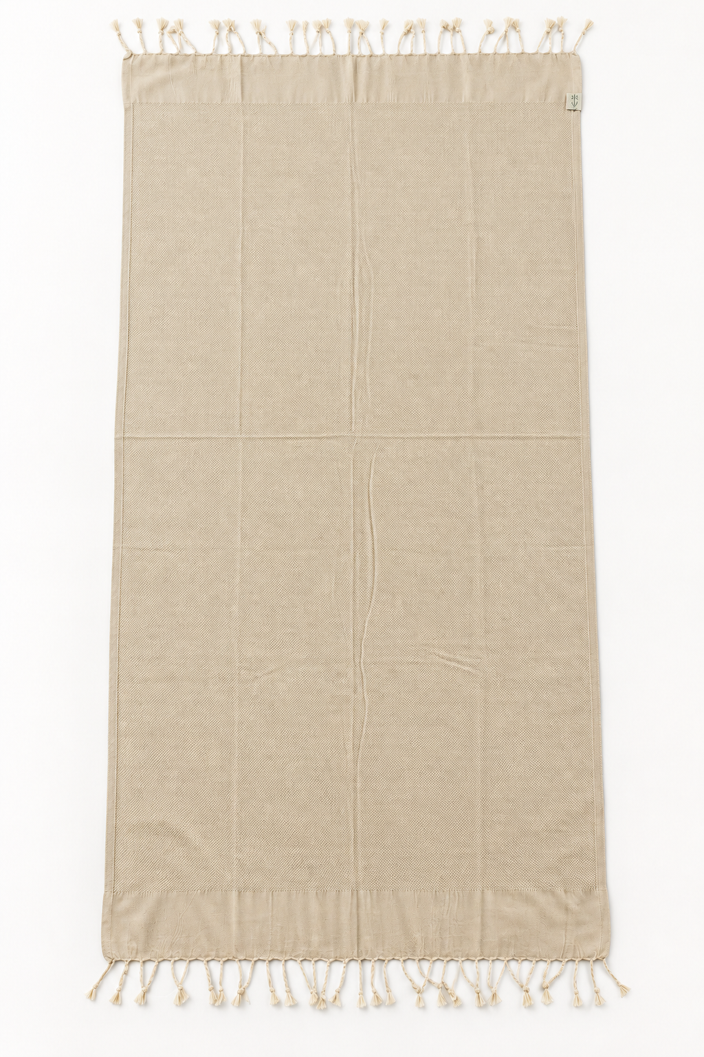 Beige 100% Cotton Turkish Peshtemal