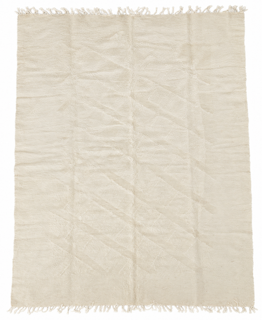 Handwoven 100% Mohair Goat Wool Blanket – Natural Cream