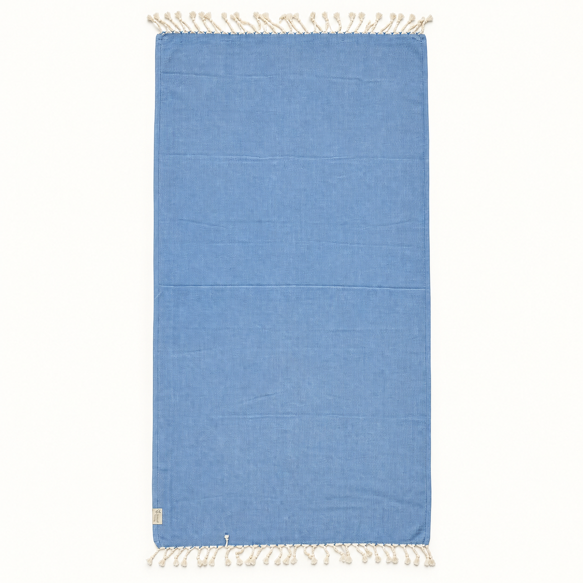 Blue 100% Cotton Turkısh peshtemal